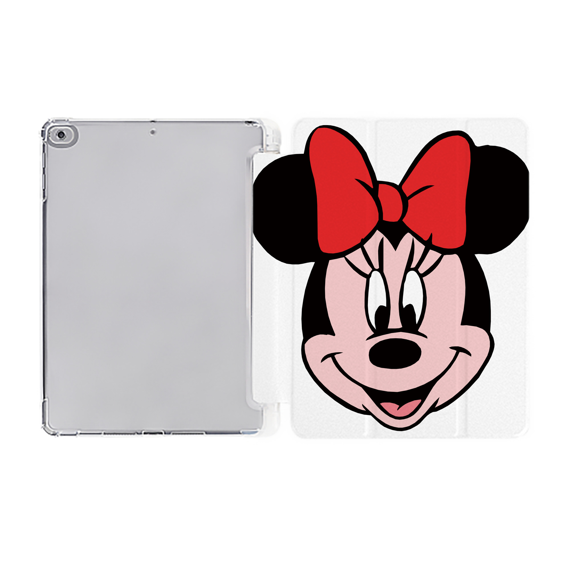 （画像用） ミッキーマウス Mickey Mouse IPad ケース ペン収納付き 三つ折りスタンド PUレザー×シリコン 対応機種9.5/10.5/10.9インチ